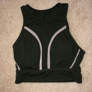 Green Fabletics long bra top size XS